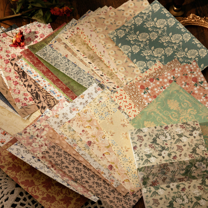 100 Sheets Vintage INS Floral  - đánh giá và giá Ink Blotter Paper