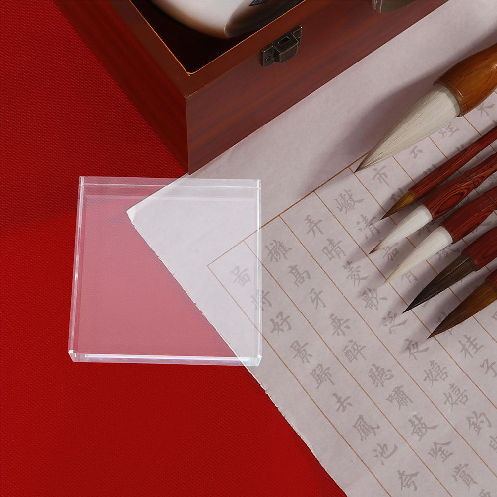 Hand Square Paperweight Transp - đánh giá và giá Paper Weight Crystal