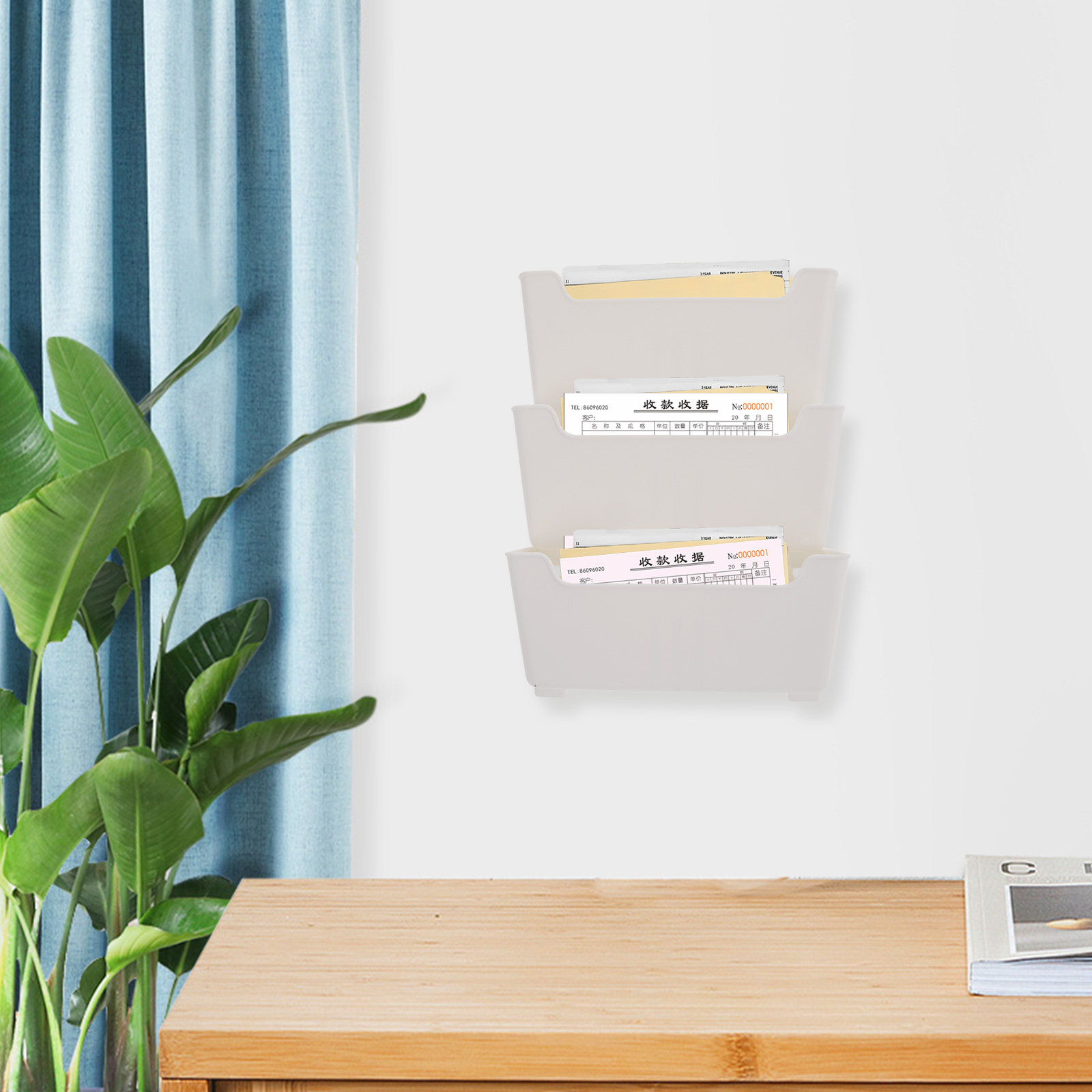 1Set Wall File Organizer Clear - đánh giá và giá Magazine Holder Rack