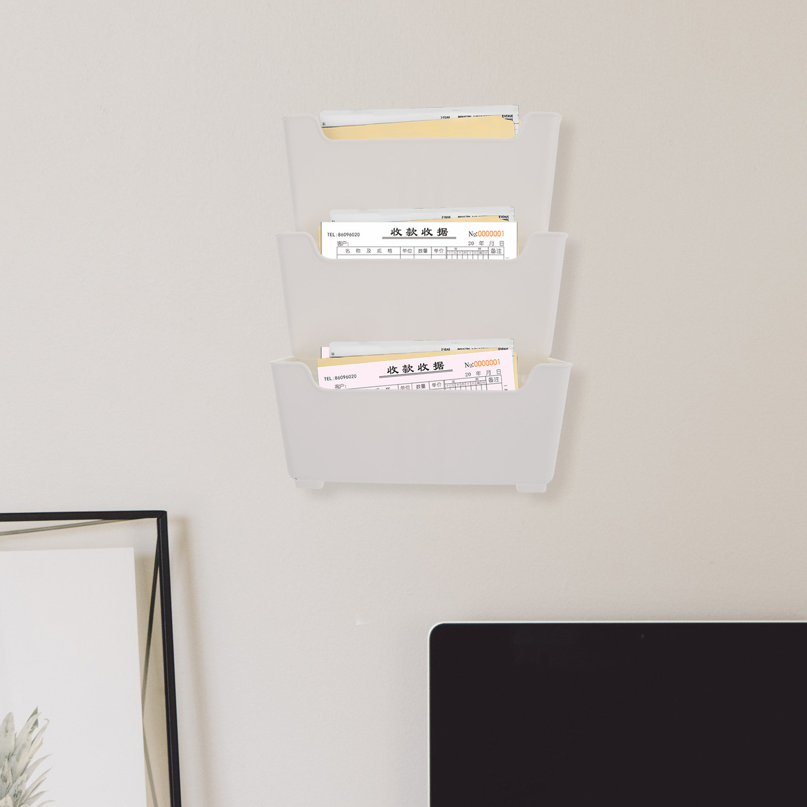 1Set Wall File Organizer Clear - đánh giá và giá Magazine Holder Rack