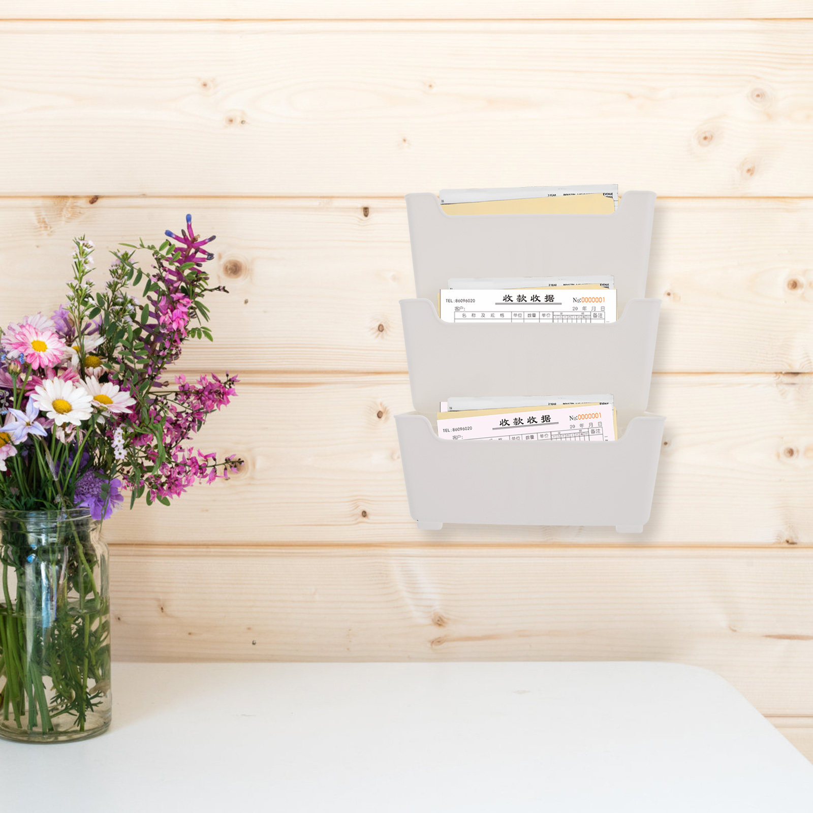 1Set Wall File Organizer Clear - đánh giá và giá Magazine Holder Rack