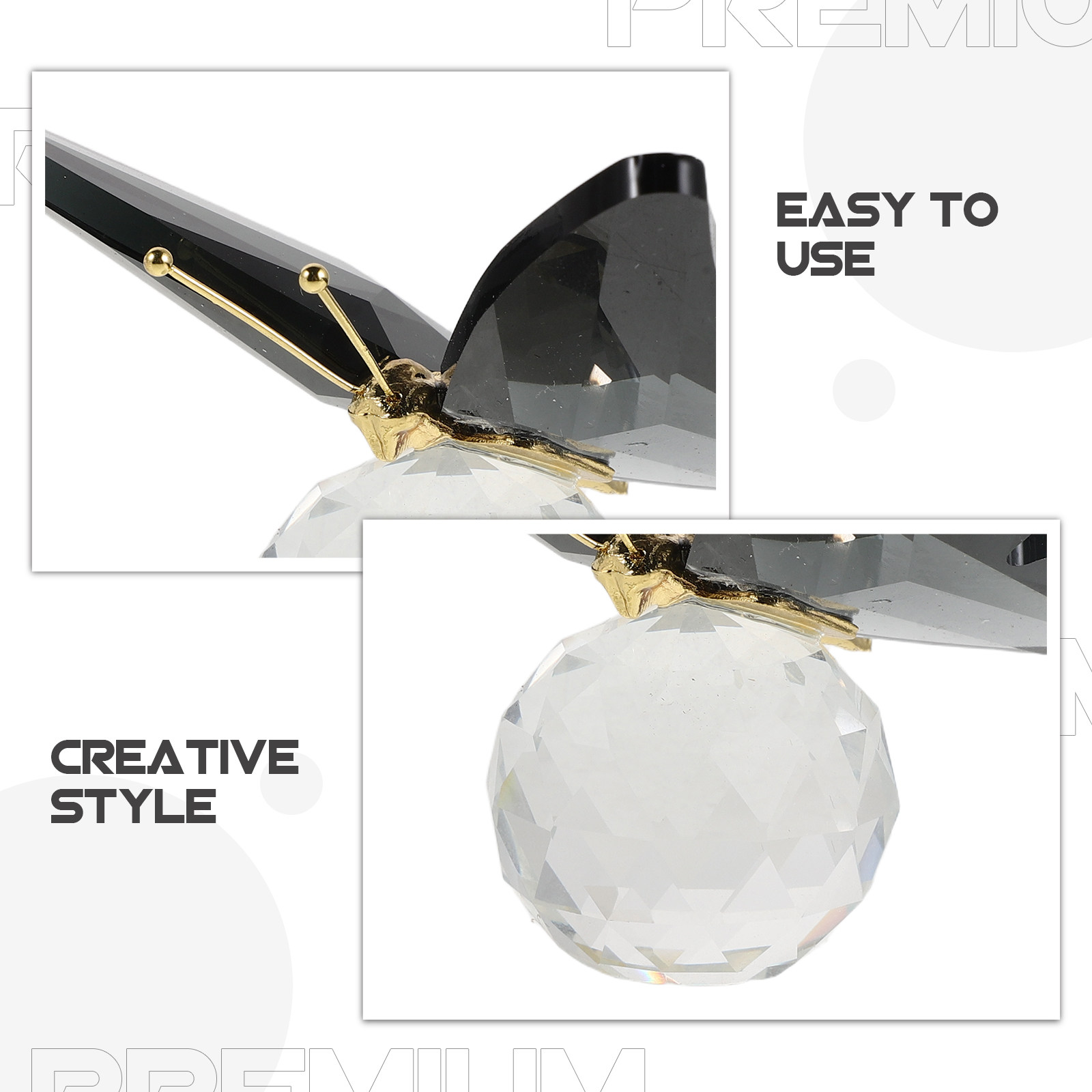 Glass Butterfly Paperweight Cr - đánh giá và giá Paper Weight Crystal